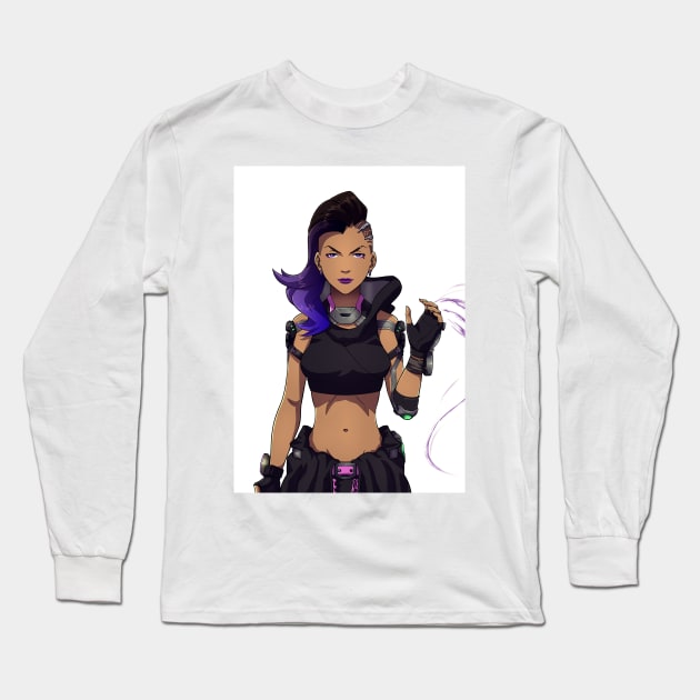 Sombra Long Sleeve T-Shirt by DeyvidEndo182